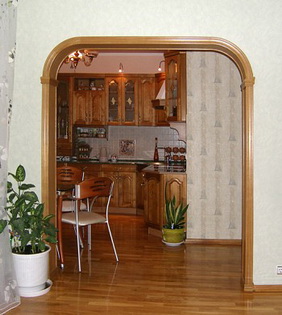 Межкомнатные арки на кухне, фото