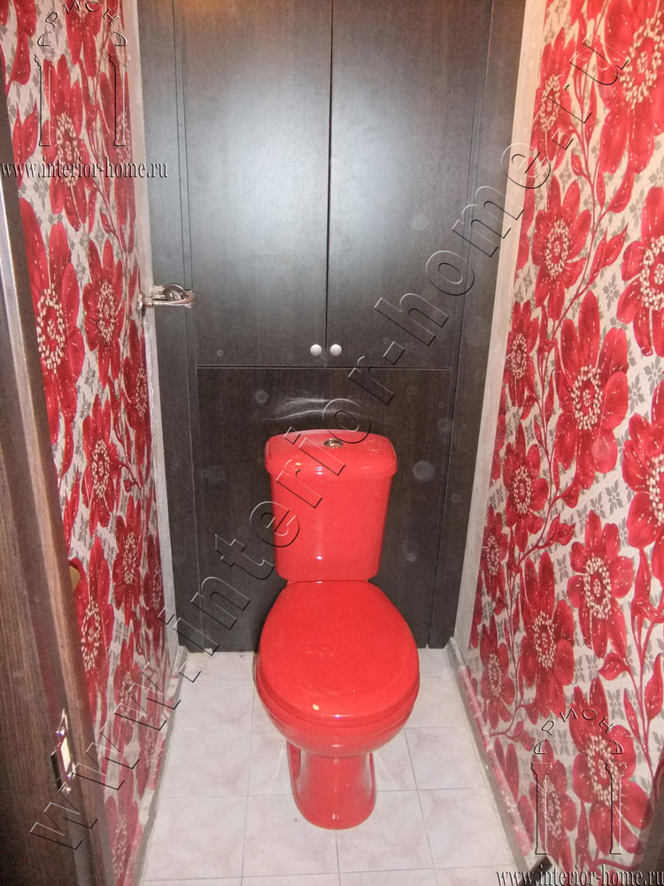 сантехнические шкафы в туалет с дверцами из ДСП фото