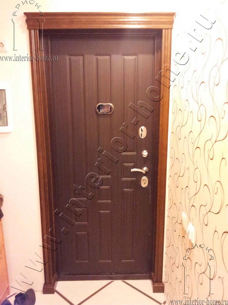 Фото арки Портал в нишу с карнизом арки для входных дверей фото
